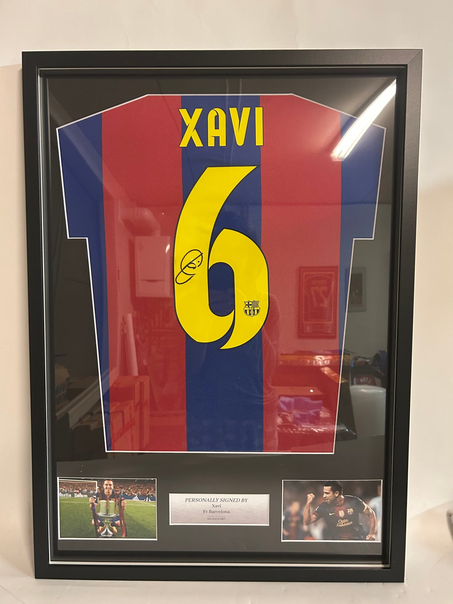 Xavi - FCB Framed Shirt