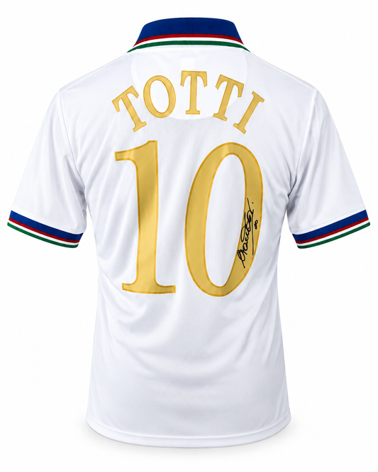 Totti Signed Italy Football Shirt