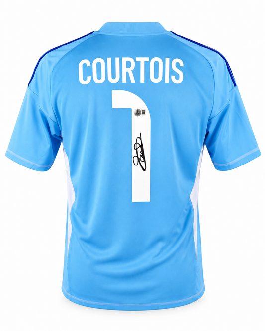 Courtois Signed Real Madrid Football Shirt