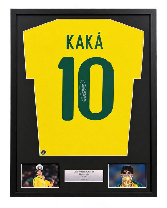Kaká – Brazil Signed & Framed Shirt