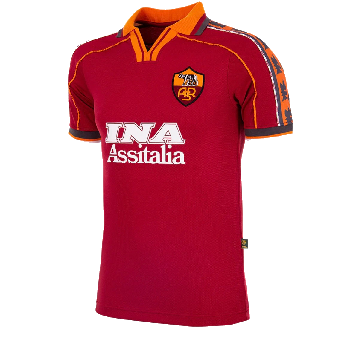 Totti - AS Roma Signed ‘98-99 Retro Shirt. Deluxe frame